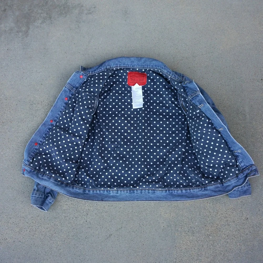 Levi's Classic Kids‎ Denim Jean Trucker Jacket Youth Medium 10-12 Yrs